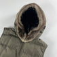 Prada Fur Hood Puffer Vest - S