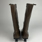 Prada Brown Belted Leather Boots FW 2000 - 38,5 IT/39,5 EU