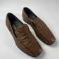 Prada Exotic Ostrich Brown Leather Loafers SS 2005 - 6 IT/41 EU