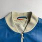 Prada Electric Blue Leather Varsity Bomber Jacket Challenge 2003 - M