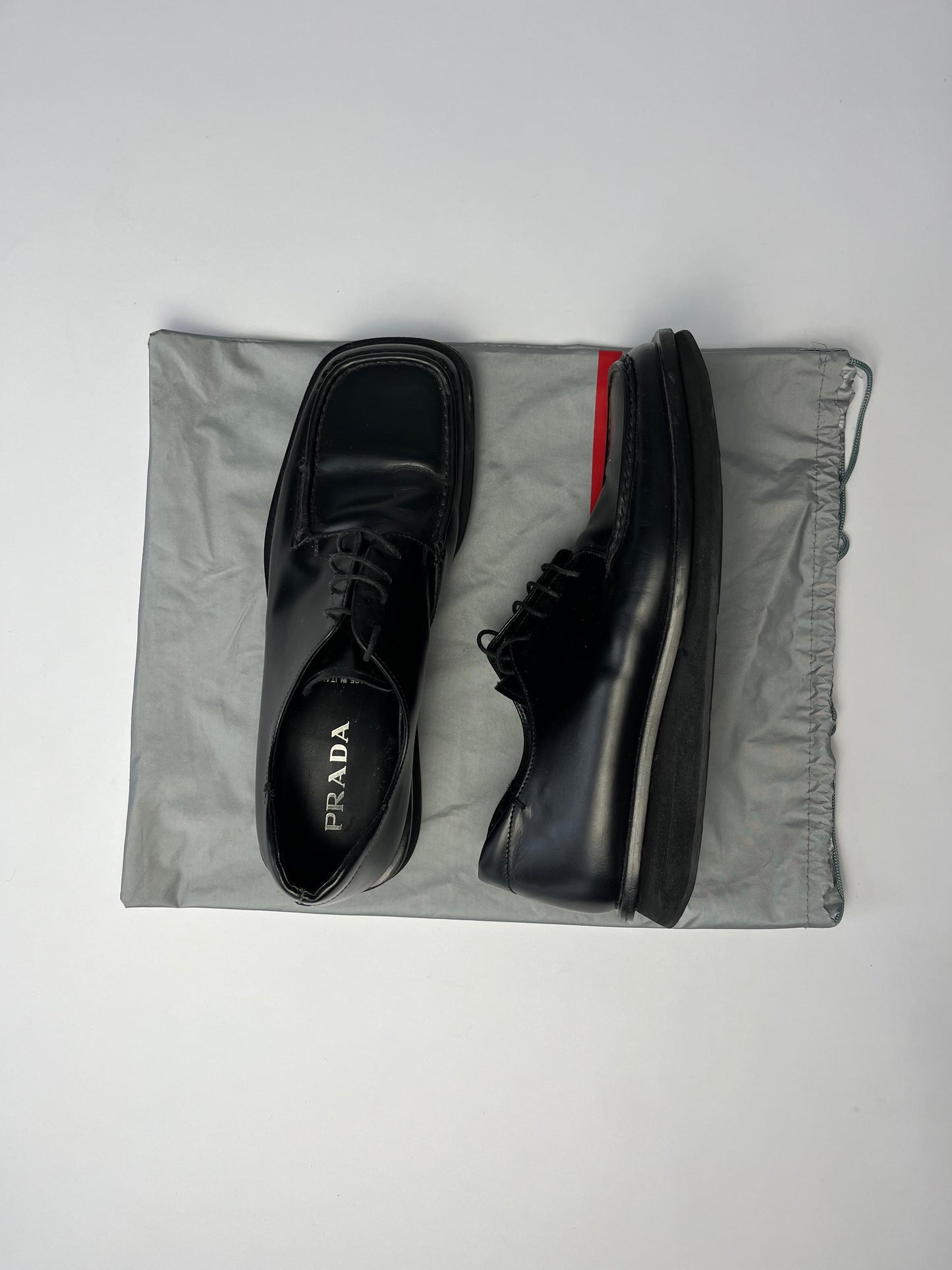 Prada Leather Platform Loafers SS 1999 - 44 EU