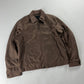 Prada Brown Nylon Double Zipper Trucker Jacket 2000s - L