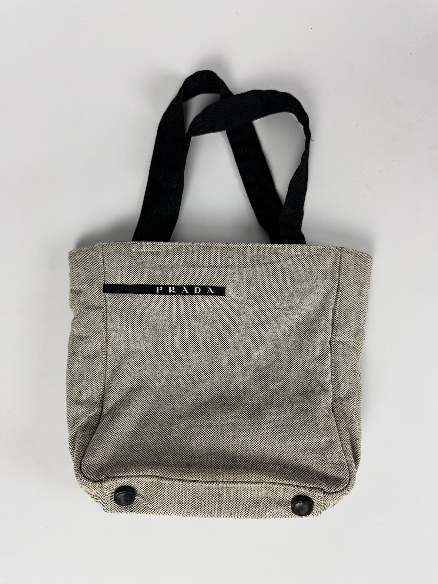 Prada Grey Cotton Mini Bag SS 1999 - OS