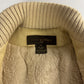Louis Vuitton Cream Leather Ribbed Knit Collar Vest 2000s - XS