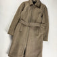 Miu Miu Prada Taupe Wool Twill Belted Long Zipped Coat FW 2000 - S