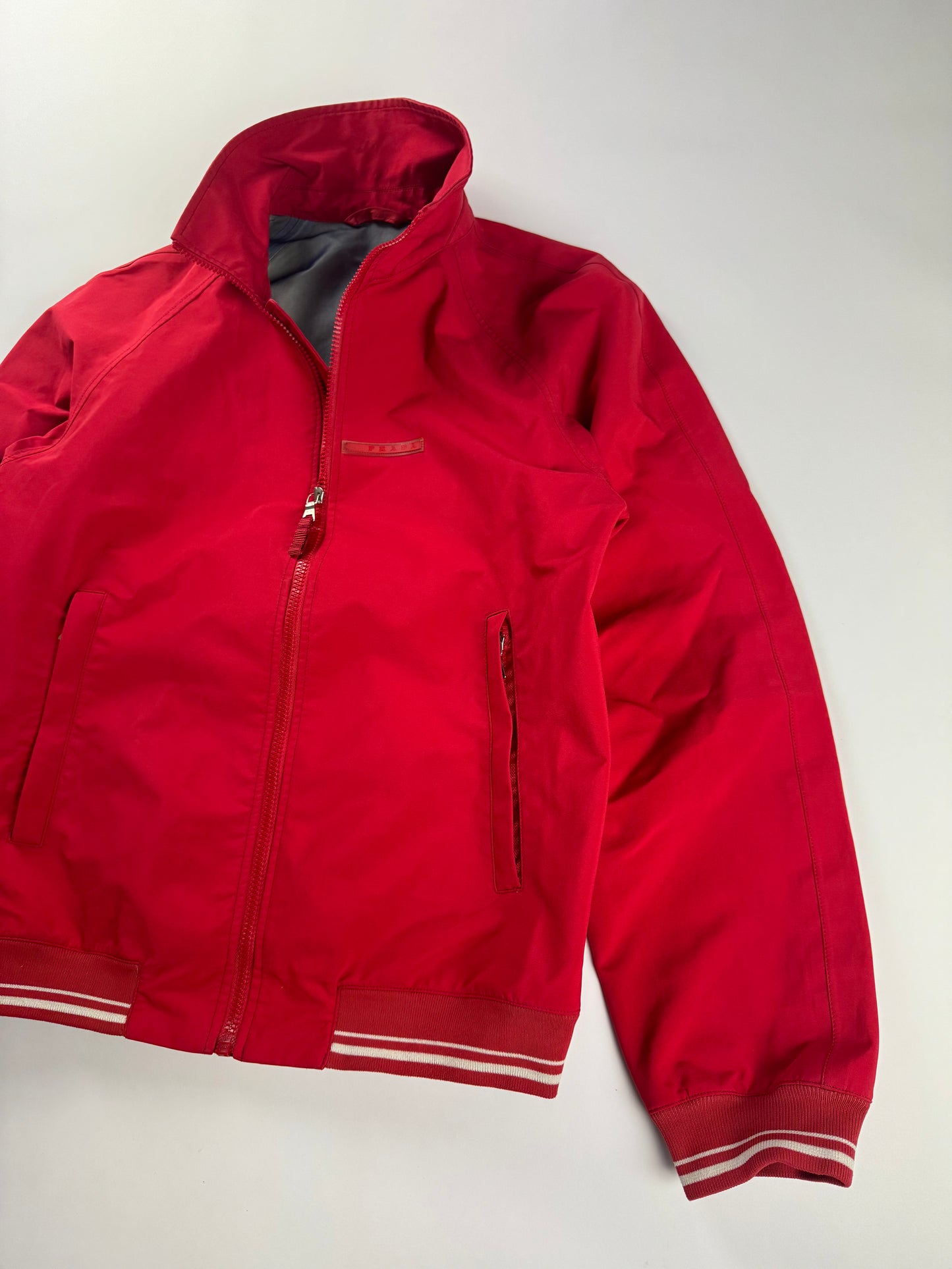 Prada Sport Red Nylon Bomber Jacket FW 2009 - S