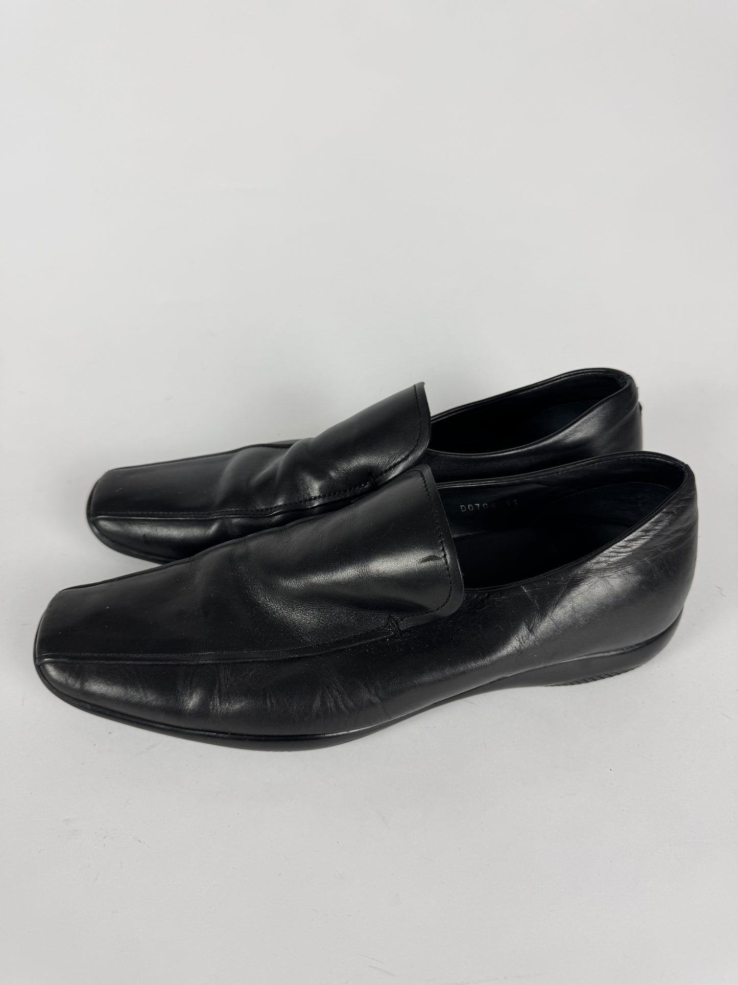 Prada Leather Square Toe Loafers FW 1999 - 45 EU