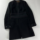 Louis Vuitton Premium Wool Button Cuffs Zip Coat - S