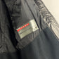 Prada Cuffed Arm Black Leather Moto Jacket SS 2000 - XS