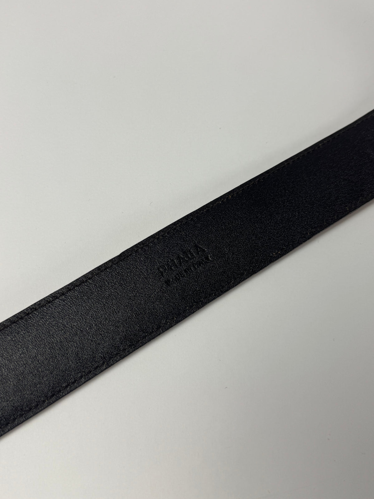 Prada Brown Premium Ostrich Leather Belt 2000s - 90 CM