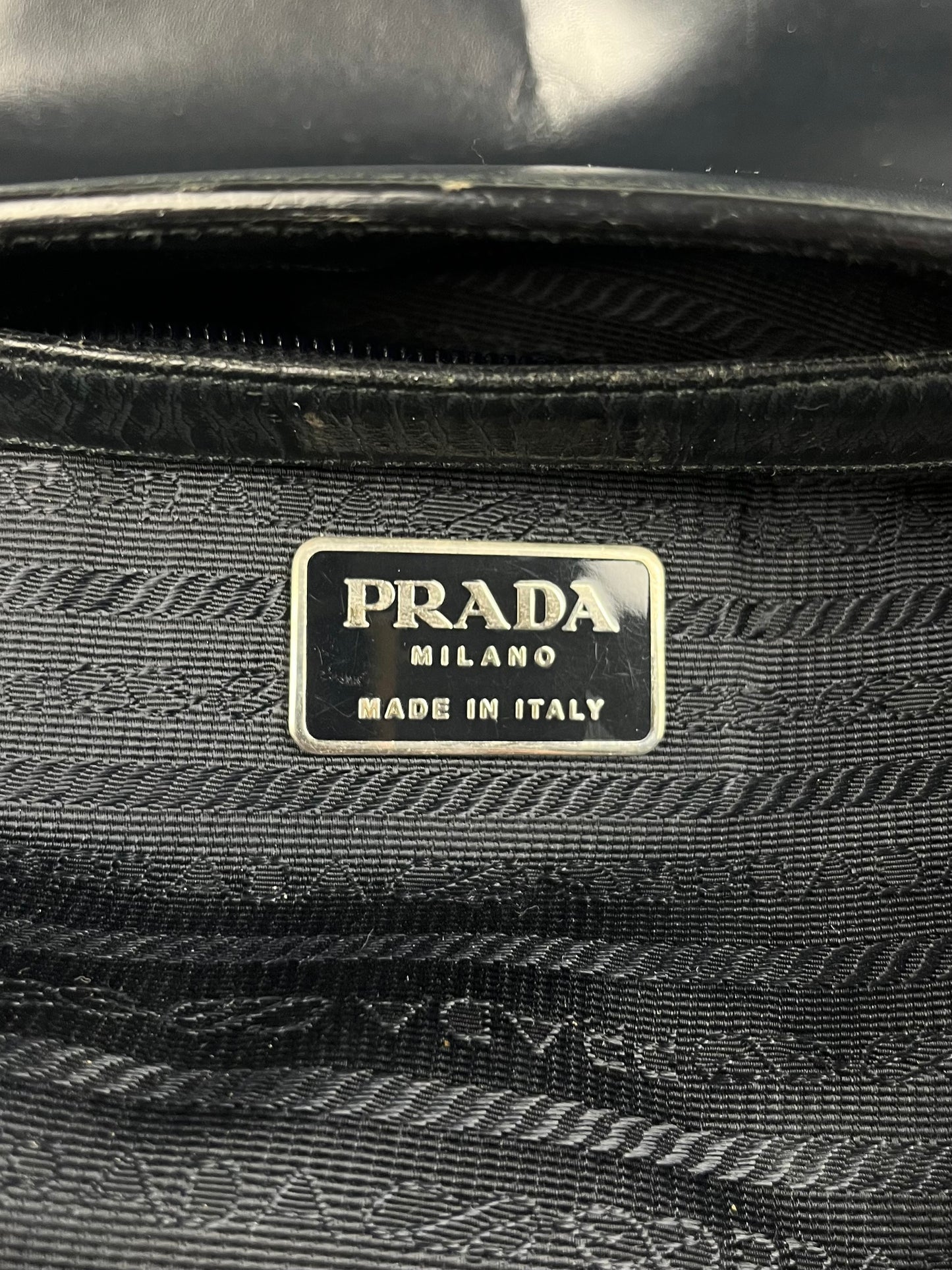 Prada Black Leather Strapped Crossbody Bag FW 1999 - OS