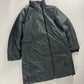 Prada Linea Rossa Long Dark Green Asymmetric Zipper Puffer Jacket FW 1999 - S