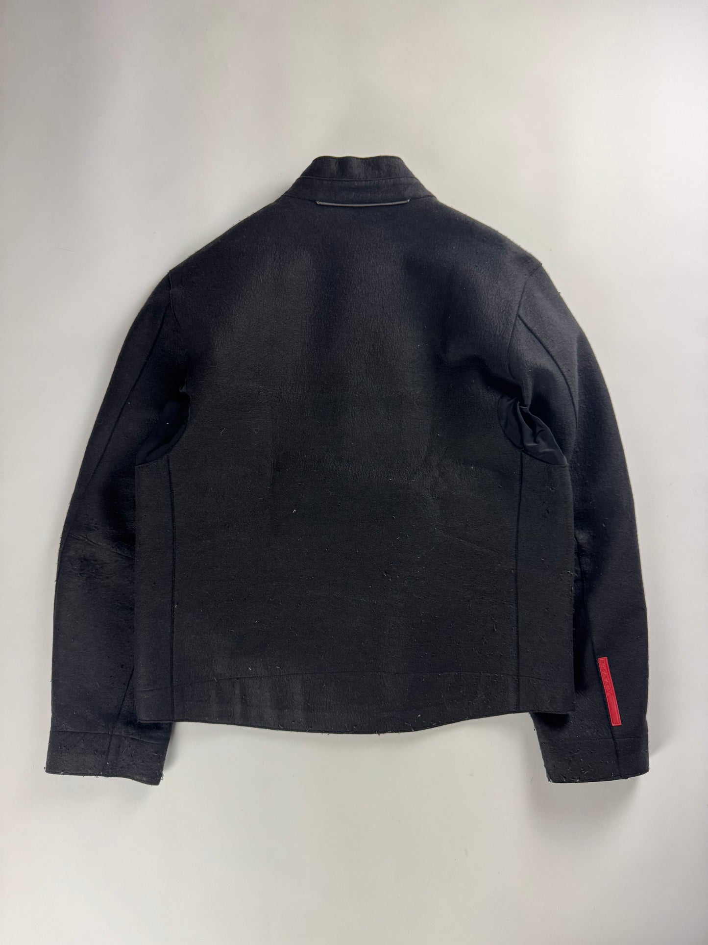 Prada Linea Rossa Technical Wool Moto Jacket SS 2000 - M