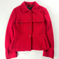 Prada Red Wool Zipper Coat FW 1999 - M