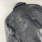 Saint Laurent Sample Leather Paneled Zigzag Stitching Bomber Jacket Pre Fall 2018 - S