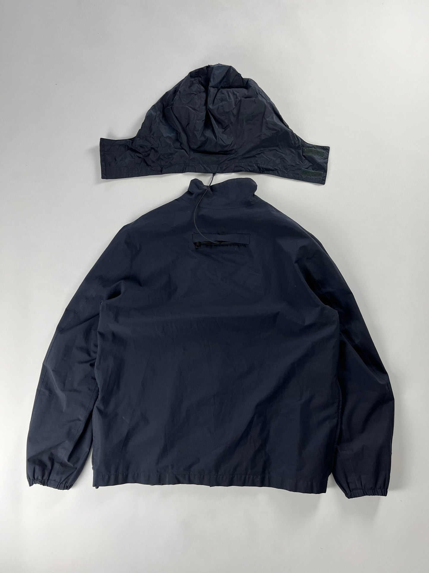 Prada Linea Rossa Obsidian Convertible Nylon Windbreaker Jacket FW 1999 - L