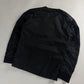 Prada Leather Shoulder Panels Deep V Neck Nylon Sweater FW 2009 - S