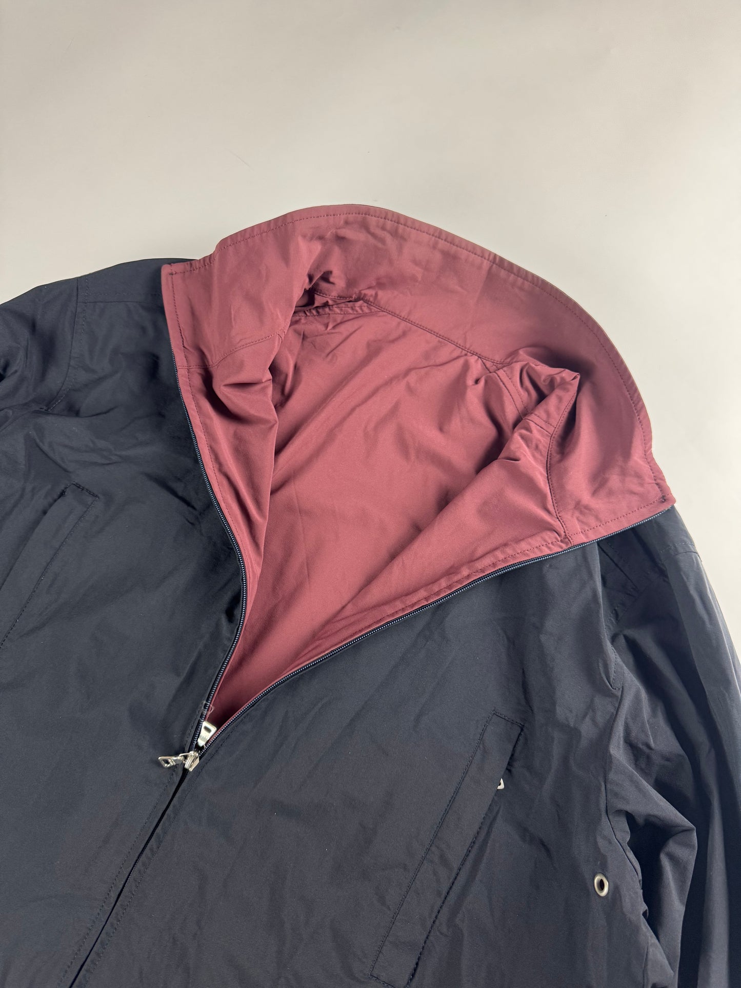 Prada Linea Rossa Reversible Zip Up Nylon Jacket 2000s - XXL