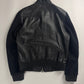 Louis Vuitton Sample Black Wool Sleeves Epi Leather Bomber Jacket Pre Fall 2013 - M