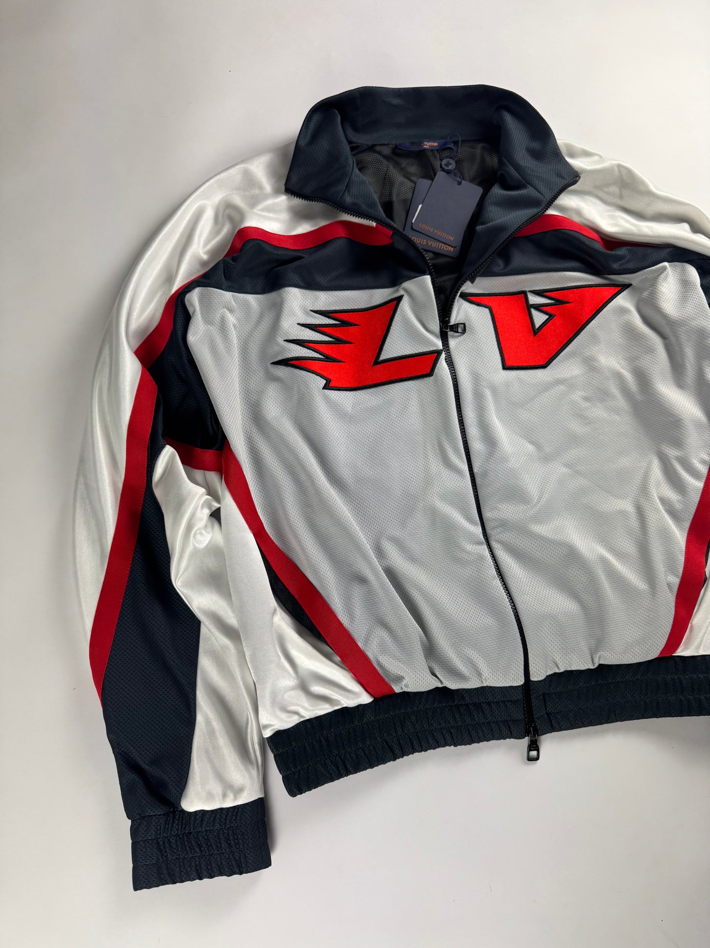 Louis Vuitton Embellished LV Hockey Track Zipper Jacket FW 2022 - L