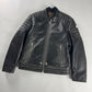 Moncler x Palm Angels Vicsek Full Grain Leather Down Moto Jacket FW 2023 - S