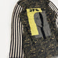 Jean Paul Gaultier Face Graphic Stripe Sleeves Mesh Top SS 2001 - M