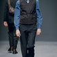 Prada Black Minimalist Belted Open Back Harness FW 1999 - M