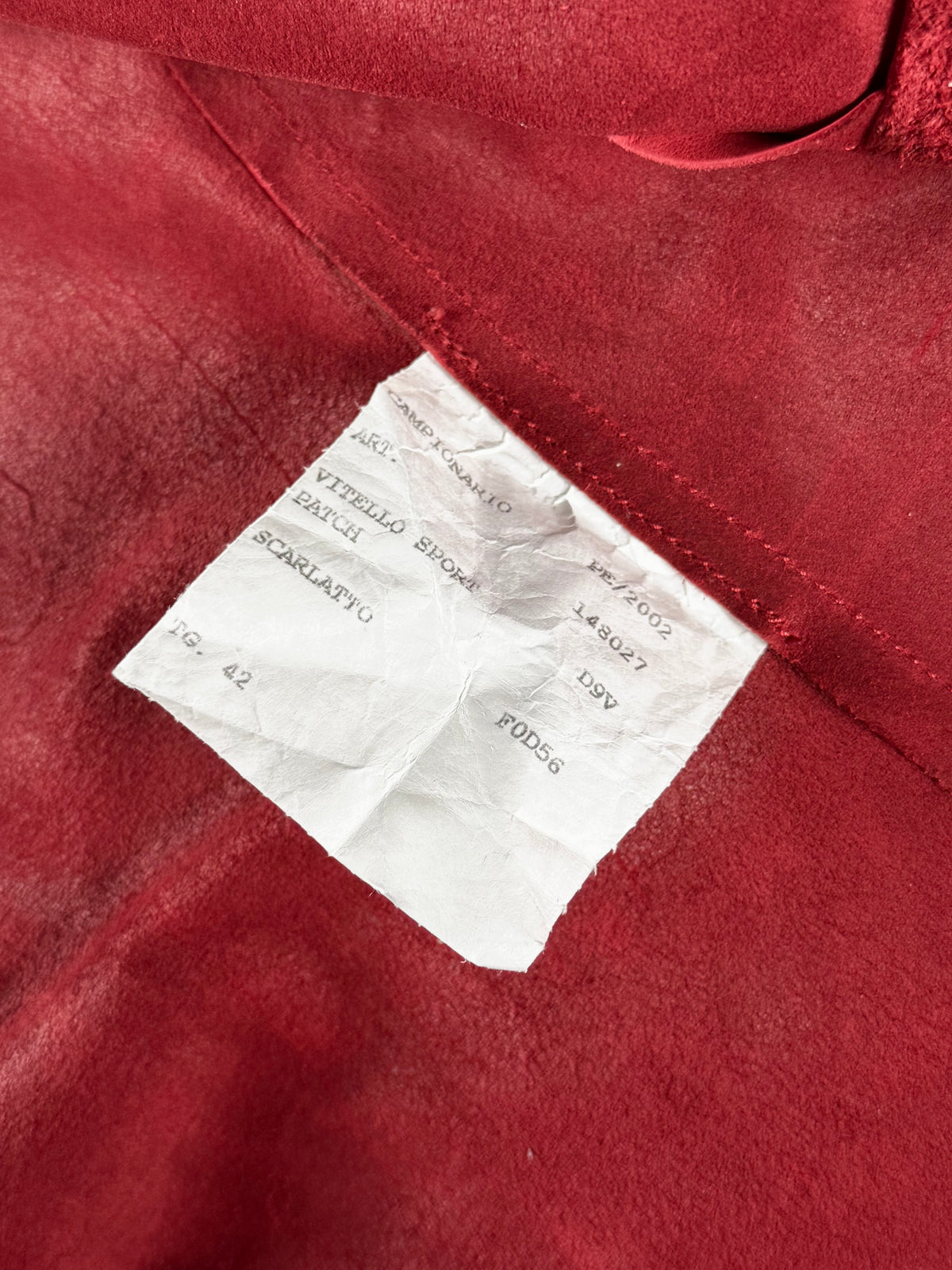 Prada Sample Red Cream Fusion Racer Jacket SS 2002 - XS