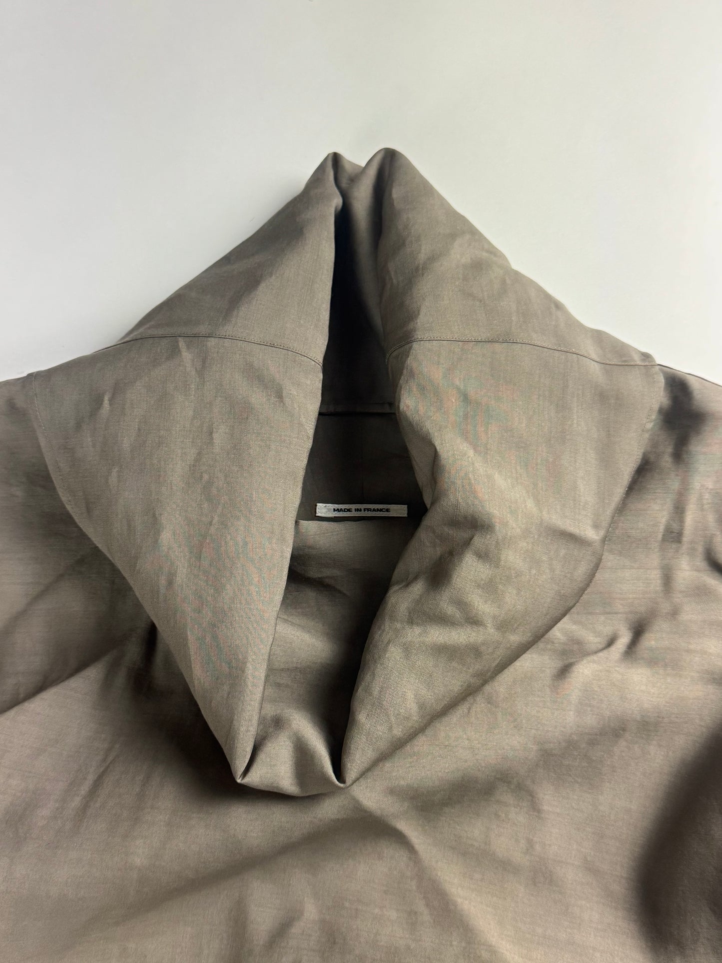 Hermès Sample Light Brown Funnel Neck Top - L