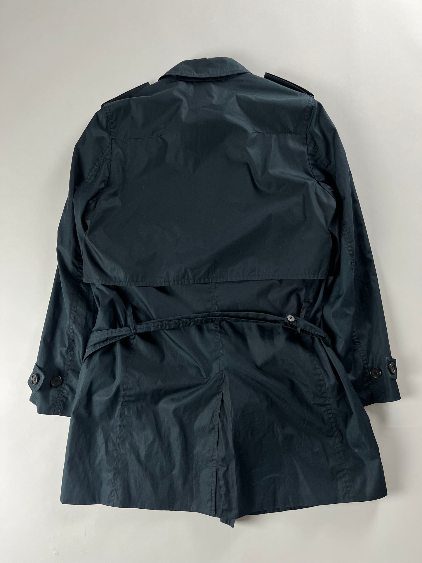 Dior Kris Van Assche Navy Light Trench Coat SS 2010 - M