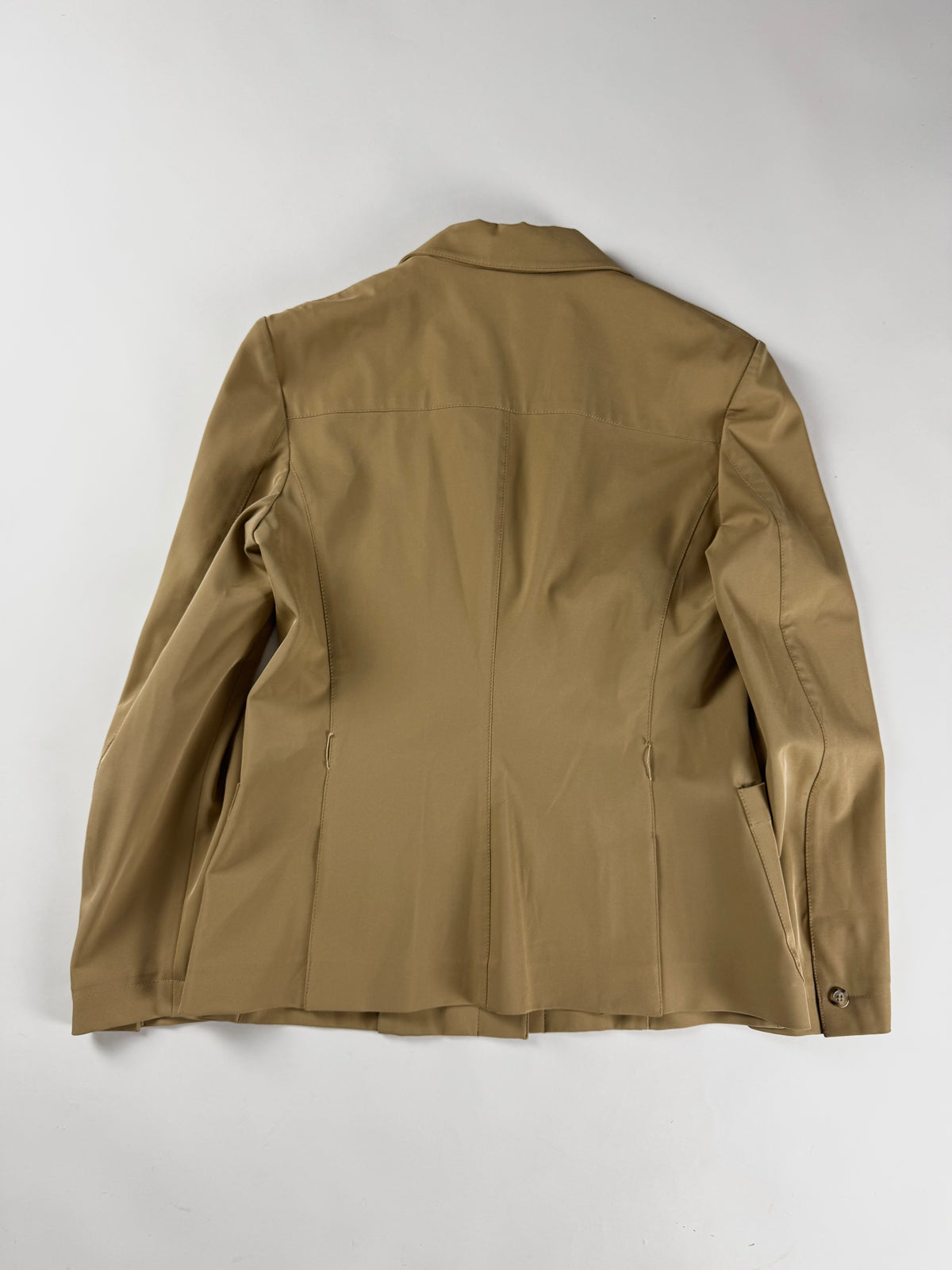 Prada Camel Minimalist Tailored Blazer 1990s - S