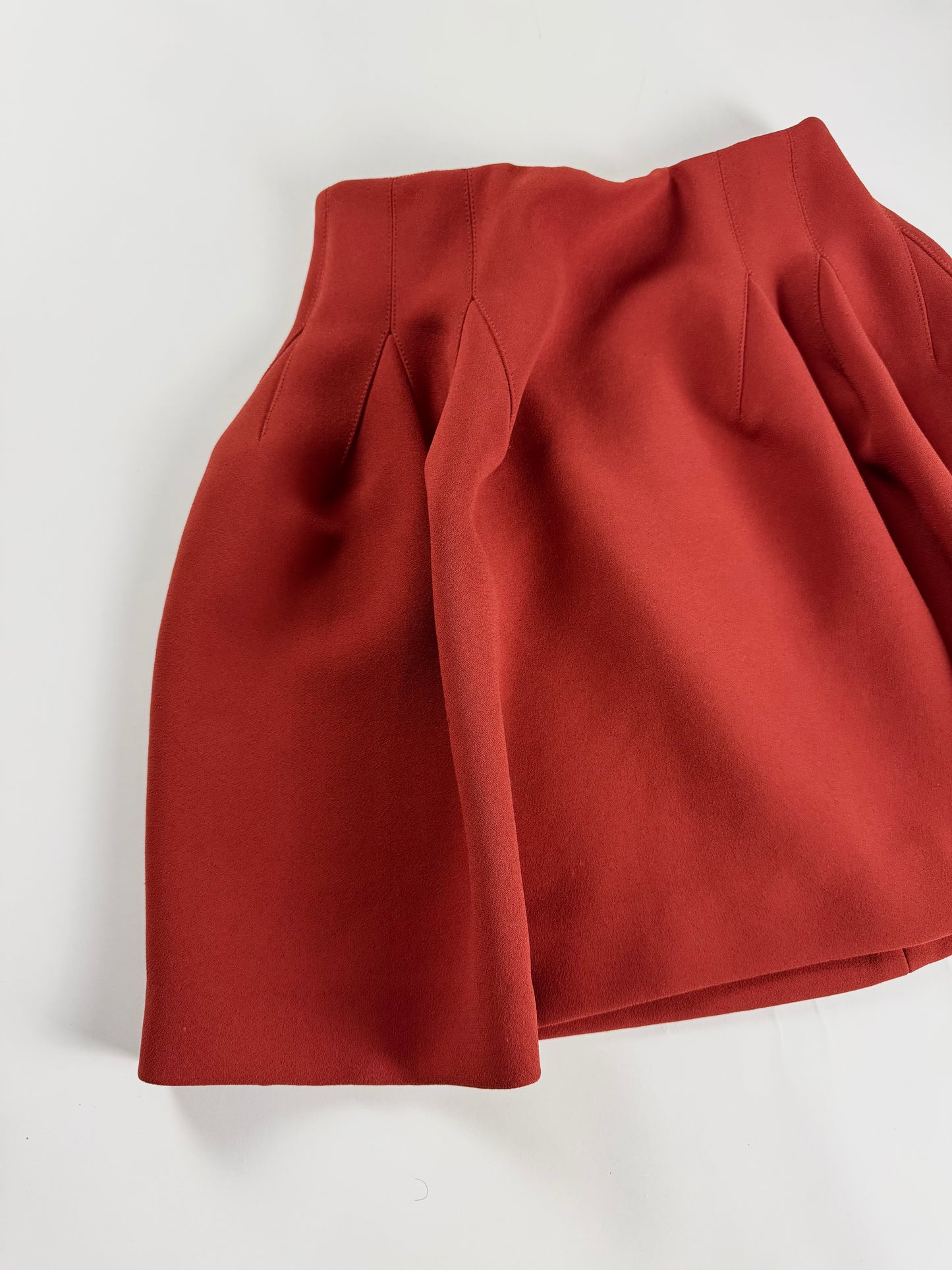 Givenchy Sample Red Coquelicot Skirt FW 2019 - S