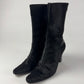 Celine Black Pony Hair Heel Ankle Boots 2000s - 38,5 EU