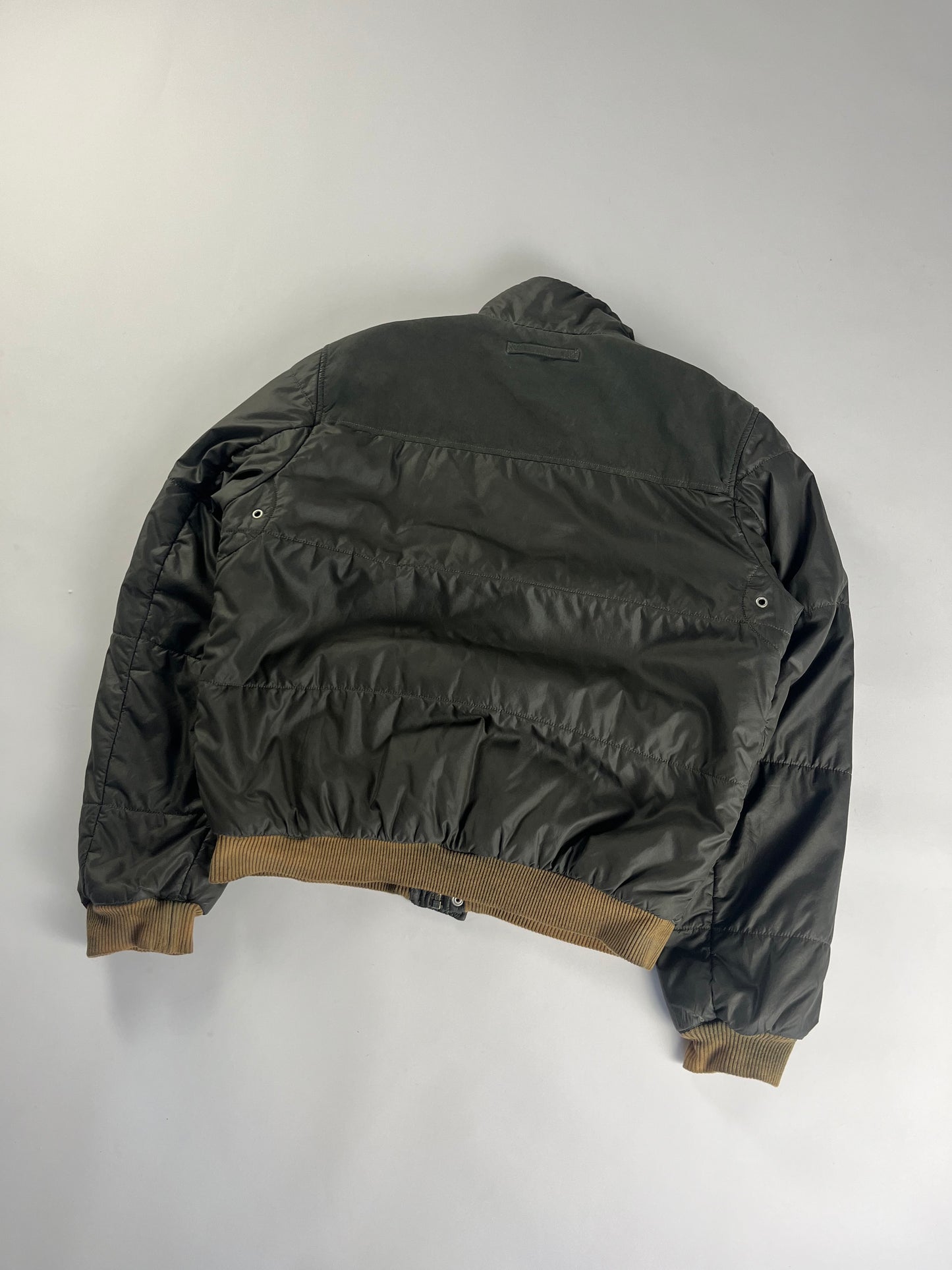 Prada Ribbed Trim Touch Puffer Down Jacket FW 2006 - L