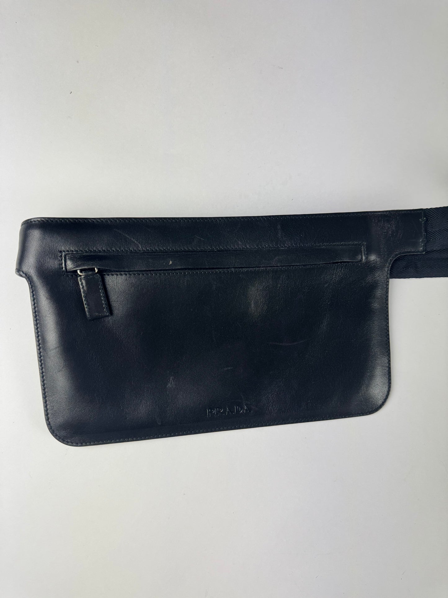 Prada Leather Strapped Pocket Waist Bag SS 1999 - OS