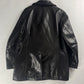 Prada Double Breasted Dark Brown Leather Coat FW 1996 - L