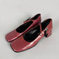 Prada Pink Patent Mary Jane Laced Pumps FW 1999 - 38,5 IT/39 EU
