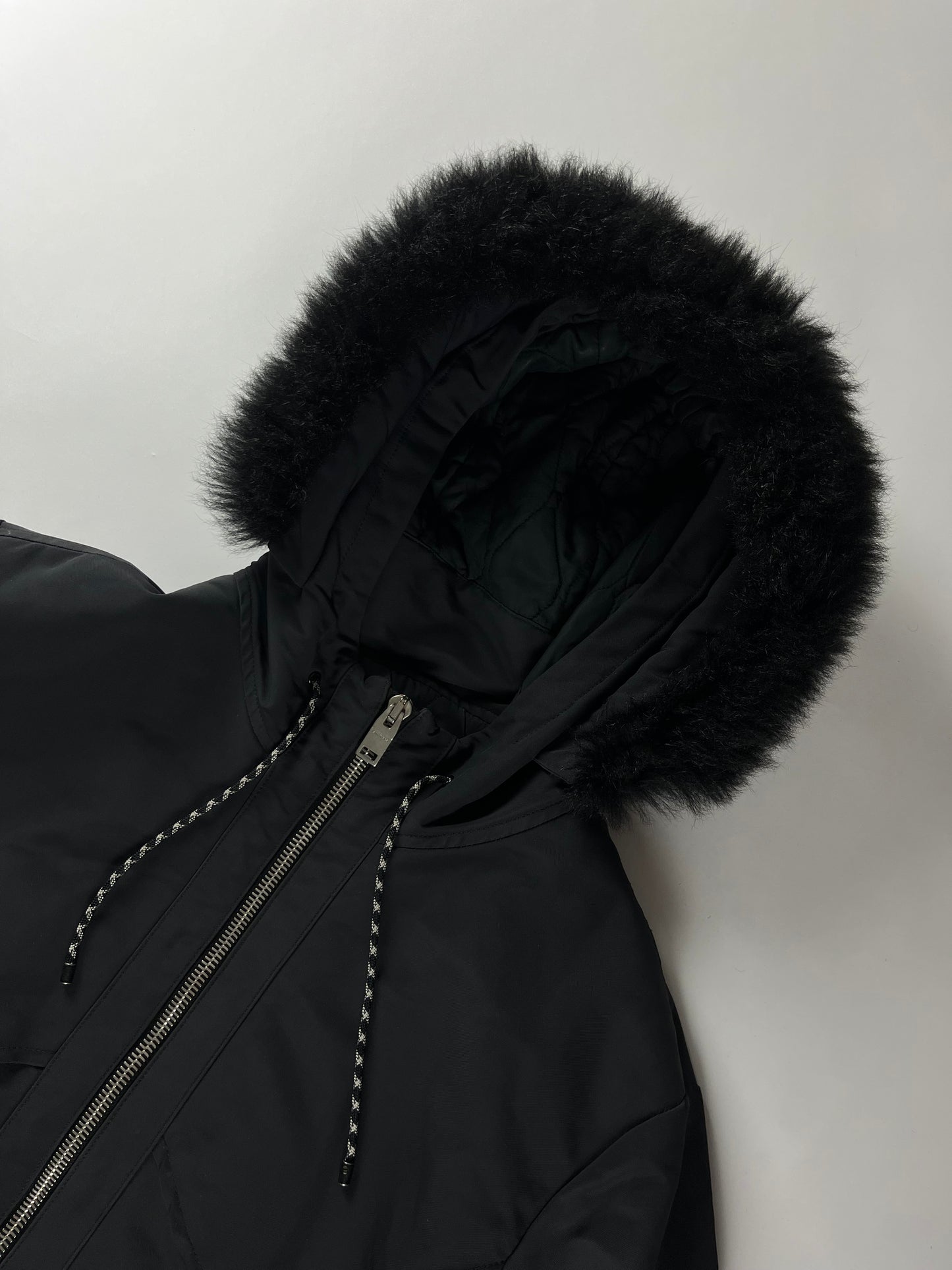 Balenciaga Alexander Wang Technical Fur Hybrid Parka Jacket FW 2014 - M