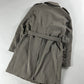 Prada Grey Striped Minimalist Belted Coat FW 2000 - L