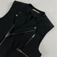 Balenciaga Black Zipped Moto Vest FW 2011 - S