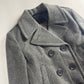Prada Grey Wool Double Breasted Peacoat FW 2006 - S