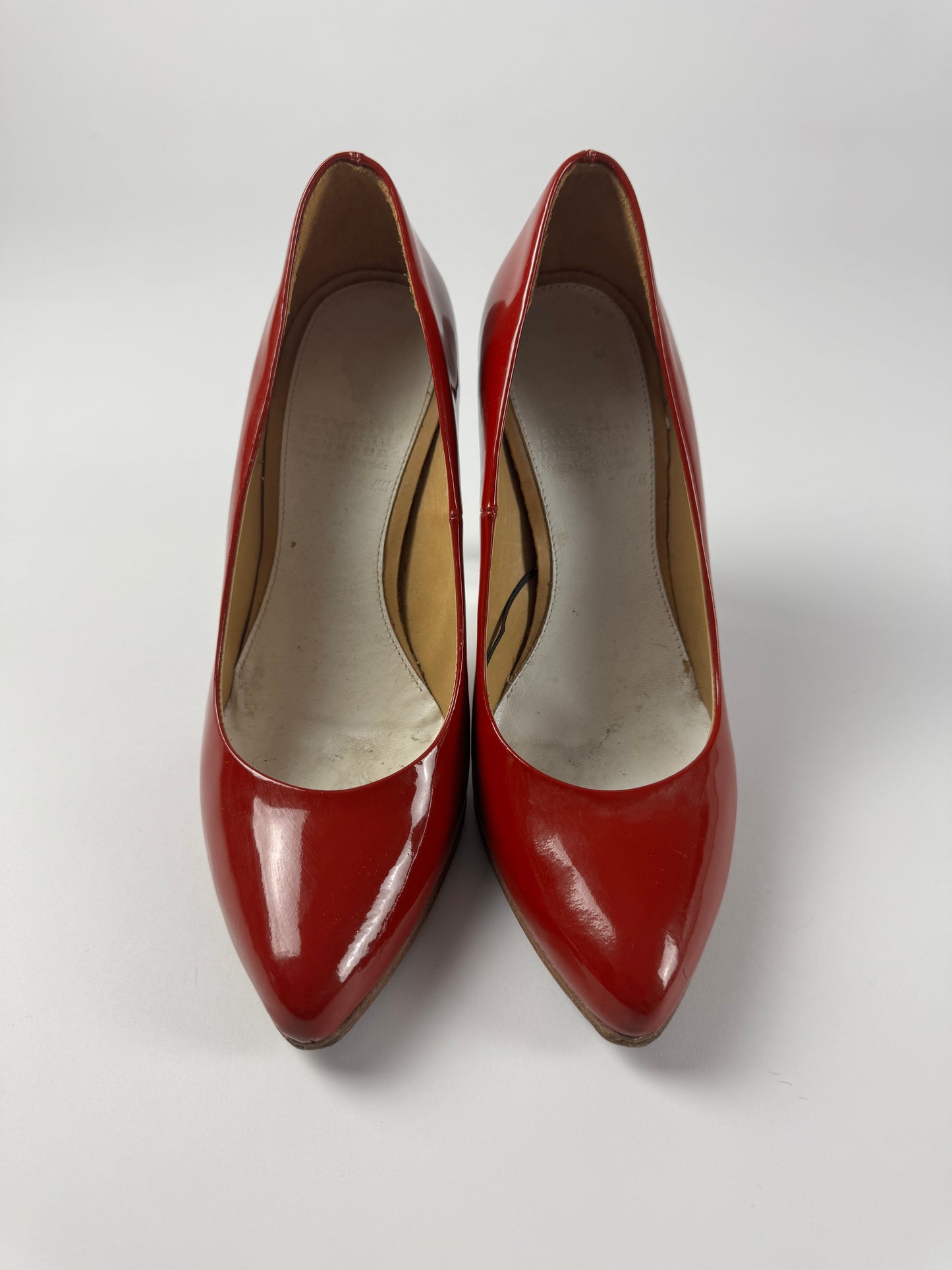 Maison Martin Margiela H&M Red Heel Pumps Glass Wedges - 38 EU