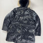 Louis Vuitton Dark Blue Goose Down Belted Parka Fur Hood Coat FW 2012 - XL