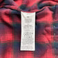 Maison Margiela x Pendleton Red Tartan Plaid Tan Knit Western Fringe Cardigan FW 2023 - XXL