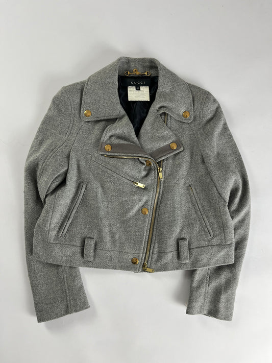 Gucci Sample Tailored Wool Jacket Biker FW 2009 - XS