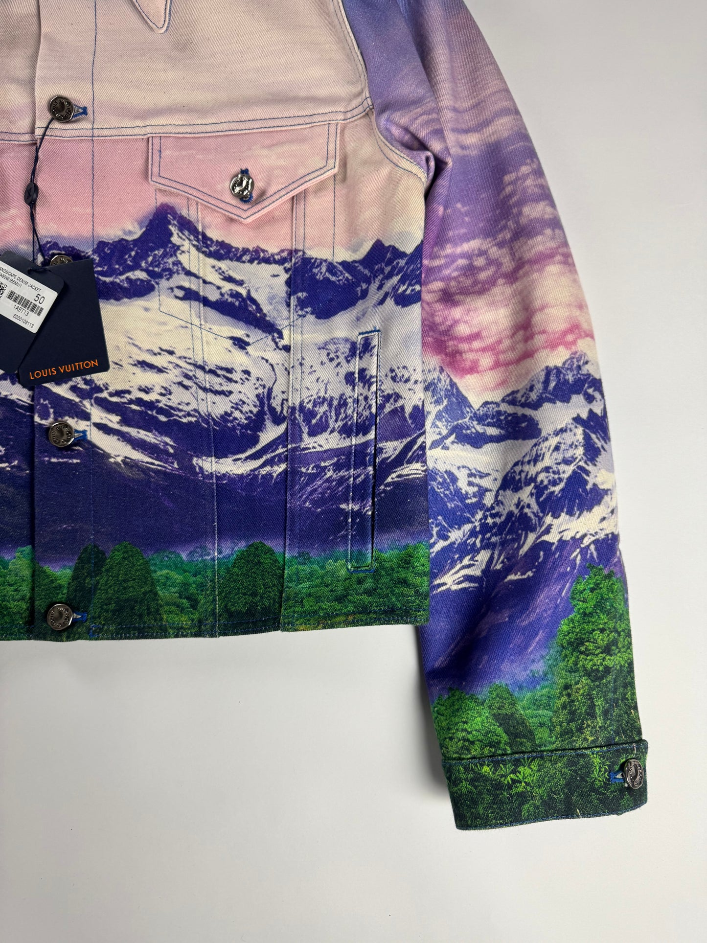 Louis Vuitton Virgil Abloh Landscape Denim Trucker Jacket SS 2022 - L