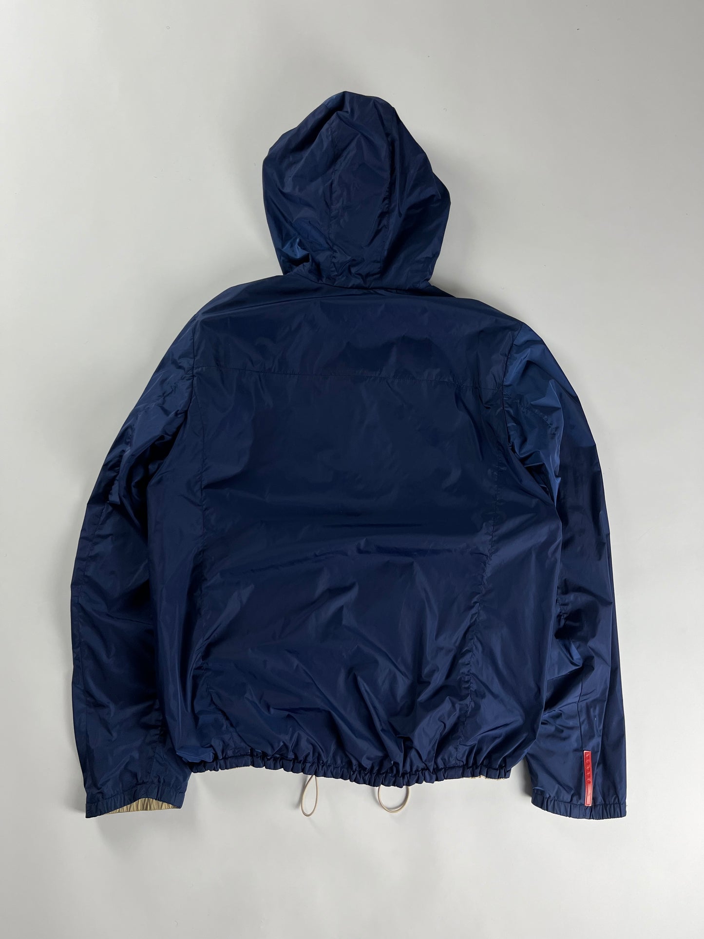 Prada Linea Rossa Lighting Blue Ivory Reversible Jacket - L