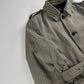 Prada Grey Striped Minimalist Belted Coat FW 2000 - L