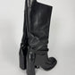 Prada Side Belted Pocket High Leather Boots FW 1999 - 39 IT/39,5 EU