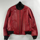 Prada Premium Red Leather Bomber Jacket FW 2000 - L